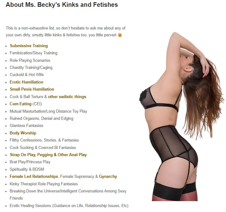 The Kinkology Podcast with Ms. Becky (800) 601-6975 About Ms Becky